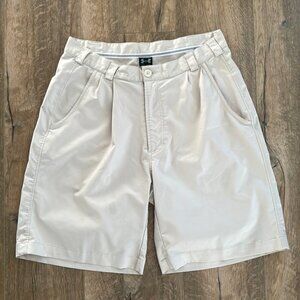 Under Armour Khaki Pleated Hiking Golf Shorts